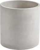 Plant Pots, 6.7 Inch Planters for Indoor Plants, Grey Cement Flower Pot with Drain Hole, Modern Concrete Planters for Home Office & Outdoor Decor