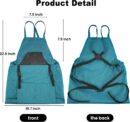 Gardening Apron, Garden Apron with Quick Release Pockets,Water Resistant Oxford with Adjustment Cross Strap,Farm Work